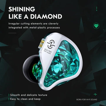 CCZ Harmony BC01 Pro Wired HIFI Earphones – Hybrid Driver, Zinc Alloy, With or Without Mic