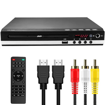 HDMI 1080P DVD Player High Defination Home DVD Player Box For TV All Region Free DVD CD Discs Player AV Output Built-in MIC Port Digispots