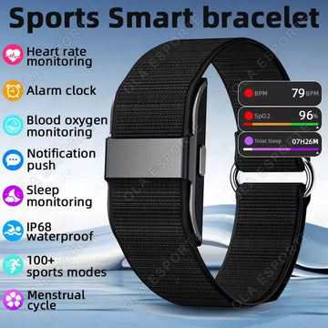 No-Screen Fitness Tracker Bracelet – Heart Rate, Sleep Monitor & Pedometer, Waterproof