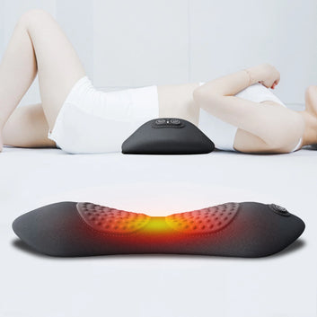 3-in-1 Electric Lumbar Support Pillow – Adjustable Back Massager with Heat Therapy