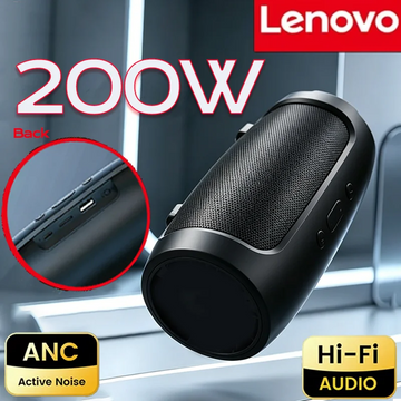 Lenovo Bluetooth Speaker – Dual Stereo Sound, Subwoofer, TF Card & FM Radio