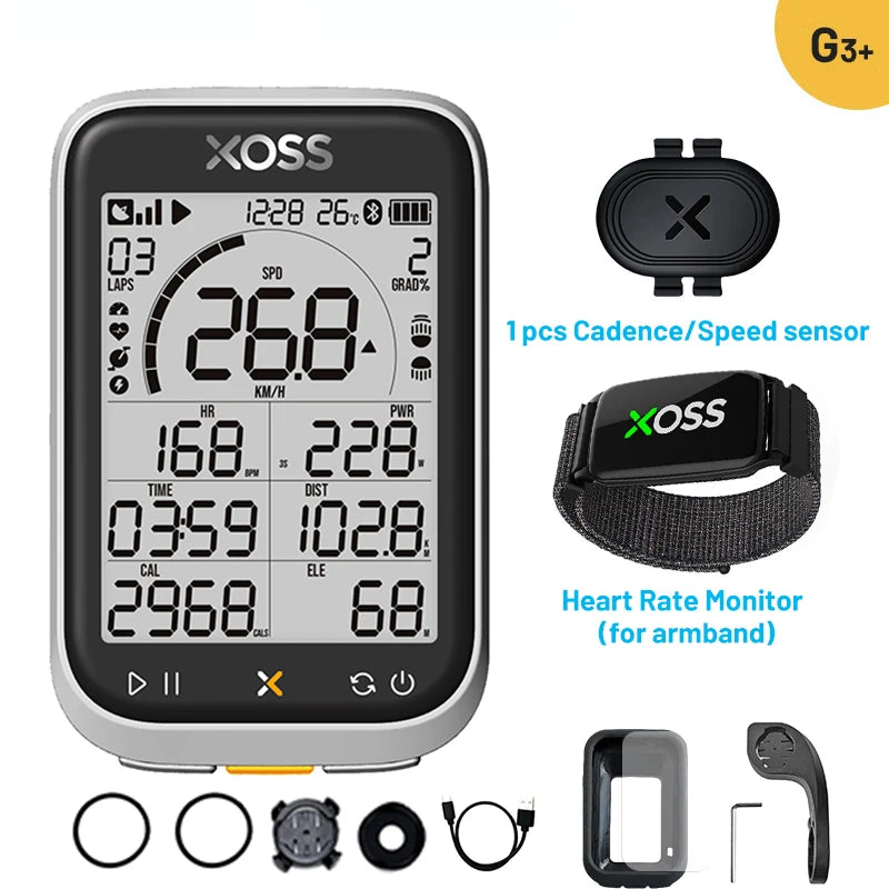 XOSS G3 G3Plus Bike Computer Wireless GPS Cycling Speedometer Roadbike MTB Waterproof ANT+ Cadence Speed Smart Bicycle Computer Digispots