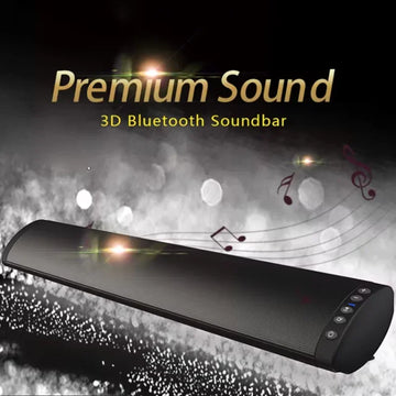 Barra de sonido Bluetooth para cine en casa – sonido envolvente 3D, RCA, radio FM y inalámbrica