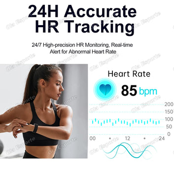 Pulsera fitness sin pantalla – Monitor de ritmo cardíaco, sueño y podómetro, resistente al agua