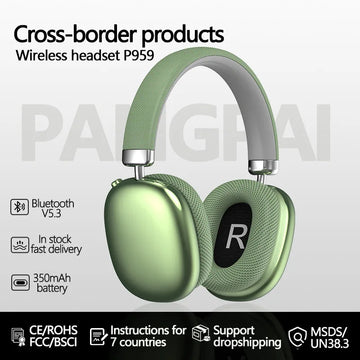 Over-Ear Wireless Gaming Headphones – Bluetooth, Noise Cancelling Mic & TF Card Support