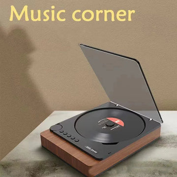 Bluetooth 5.1 Hi-Fi CD Player – USB Playback, MP3/WMA/WAV/AAC Home Music System
