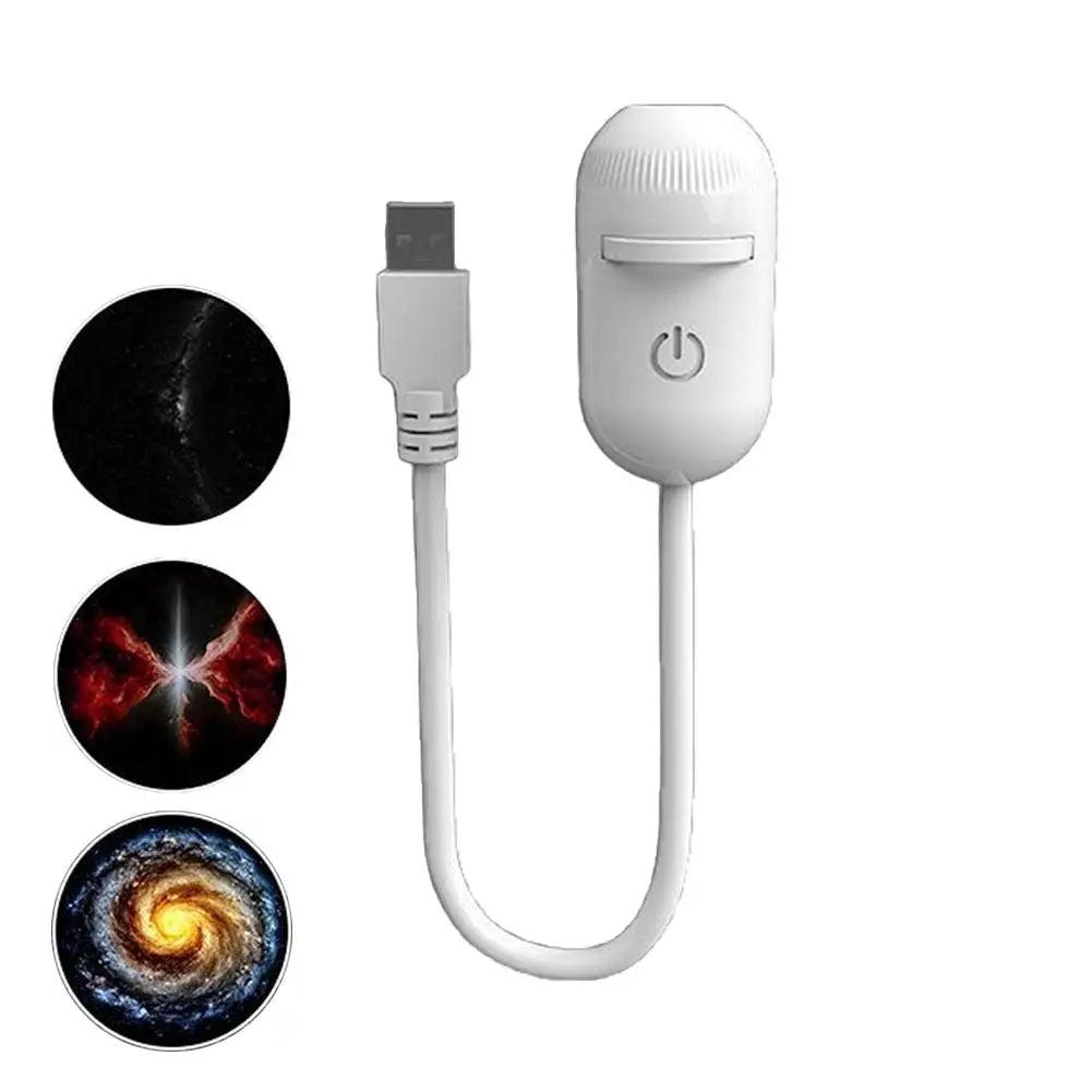 USB Night Light Starry Sky Projection Lamp Plug and Play Bullet Head Dimming 3 Modes LED Bedroom Atmosphere Lamp for Kids Room B Digispots