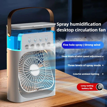 Lenovo 3-in-1 mini-ilmastointilaite – USB-tuulettimen, ilmankostuttimen ja LED-yövalon yhdistelmä