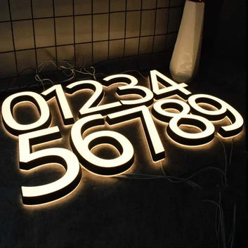 Custom LED House Number – Outdoor Waterproof Illuminated 3D Address Numbers