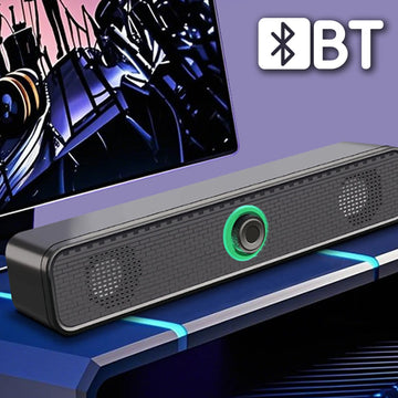 USB Powered PC Soundbar – 3D Surround Sound for Laptop & Desktop