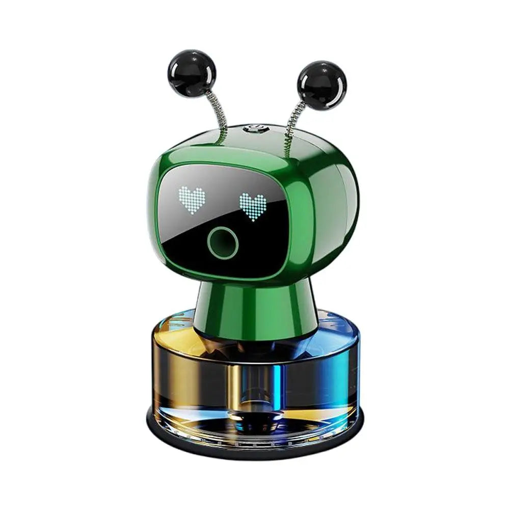 Smart Car Air Freshener AI Rechargeable Car Aroma Diffuser Smart eyes 4 Levels of Adjustable Intelligent Car Diffuser Gift Digispots