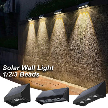 Solar LED Garden Wall Light – Outdoor Waterproof Warm Atmosphere Light for Terrace & Porch
